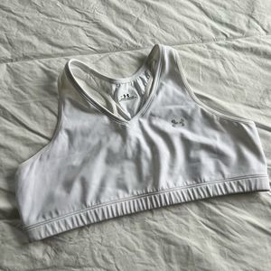 Under armour white sports bra xl